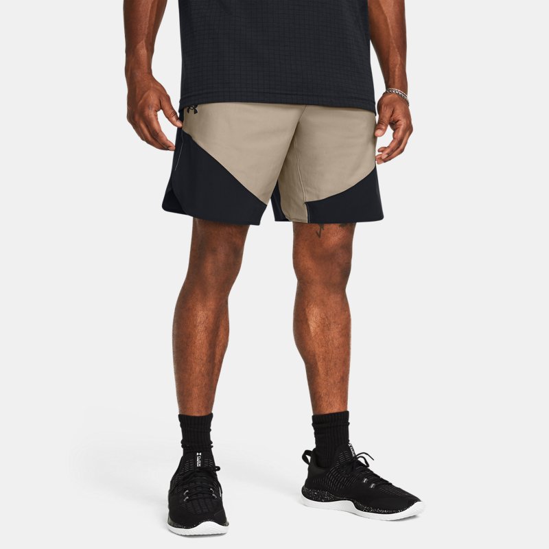 Men's Under Armour Vanish Elite Hybrid Shorts Timberwolf Taupe / Black / Black L